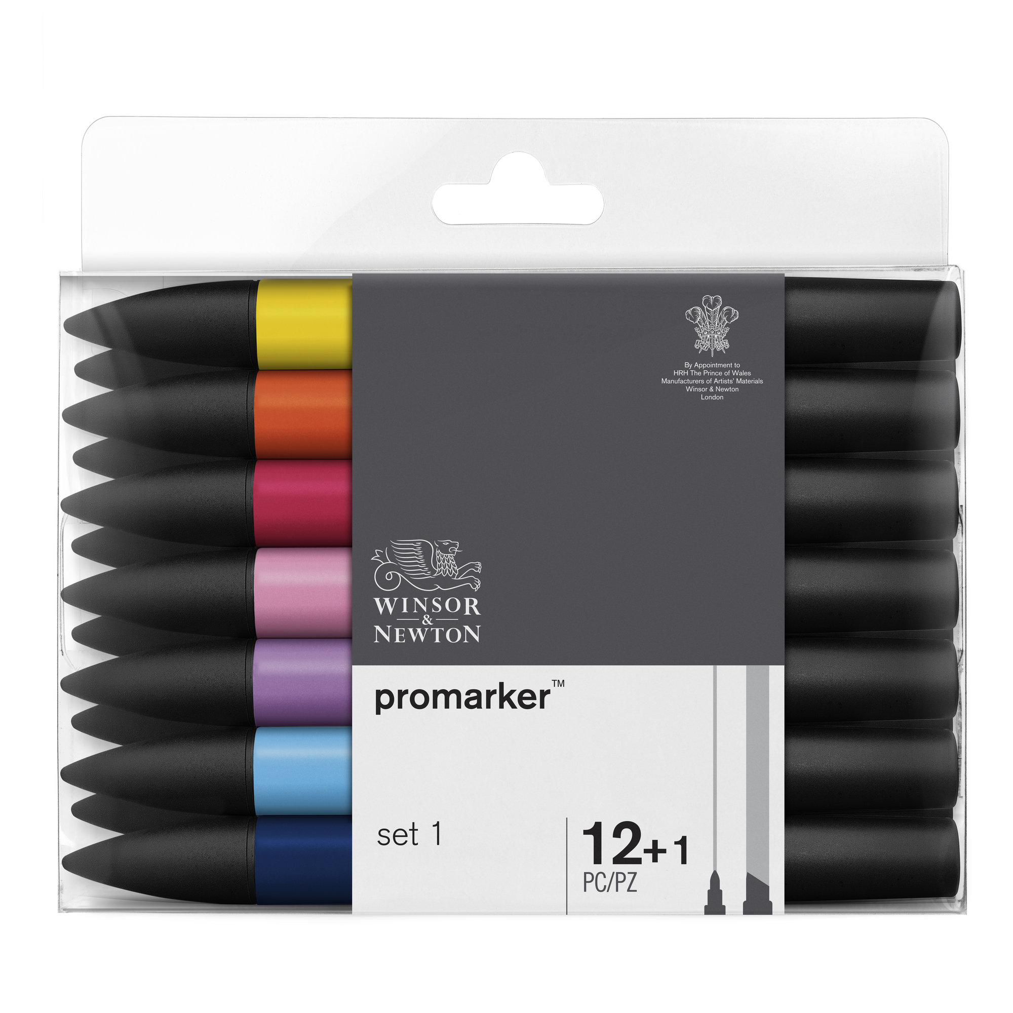 Winsor & Newton Promarker Graphic Drawing Pens 12+1 Markers Set 1